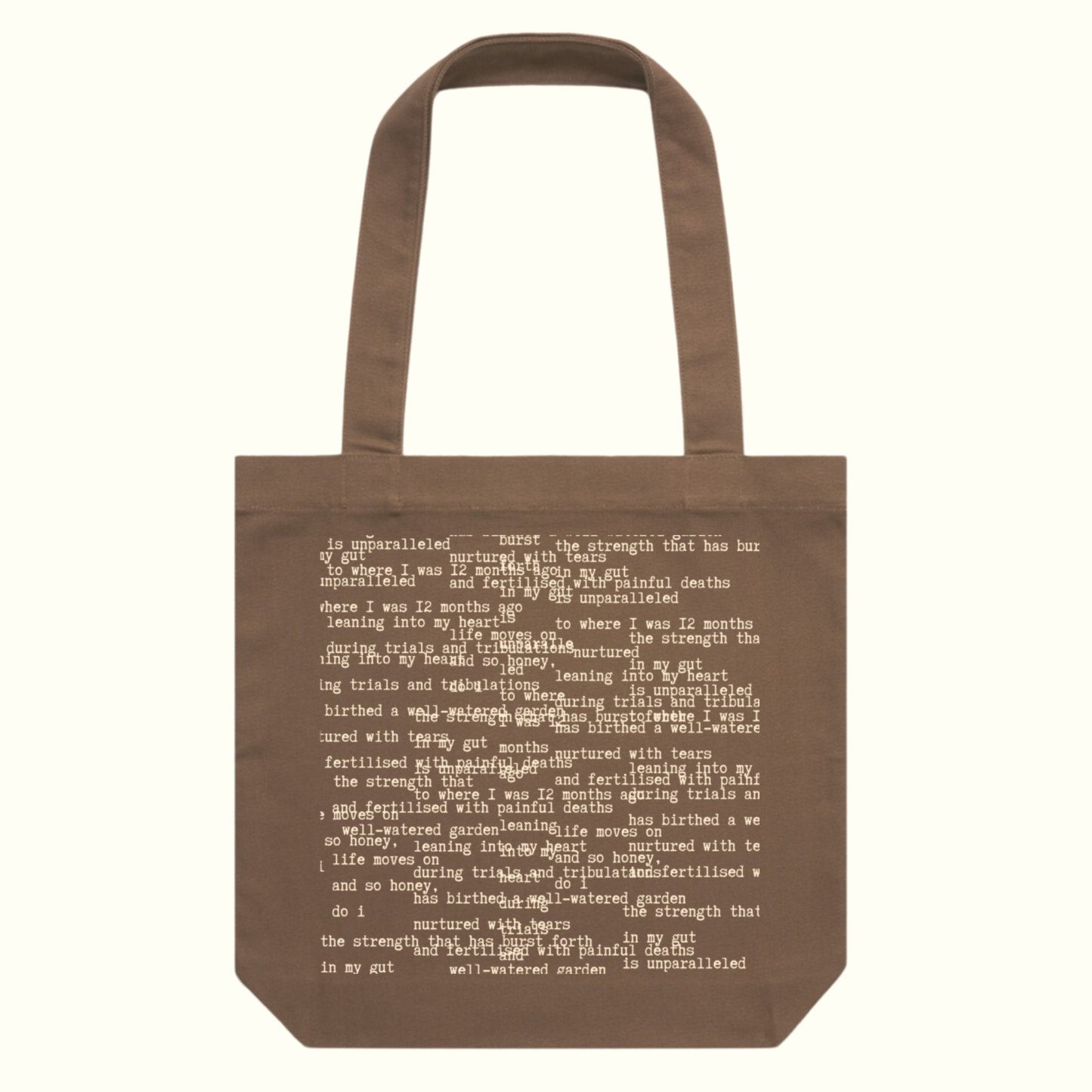 Poetry Tote - So honey, do i