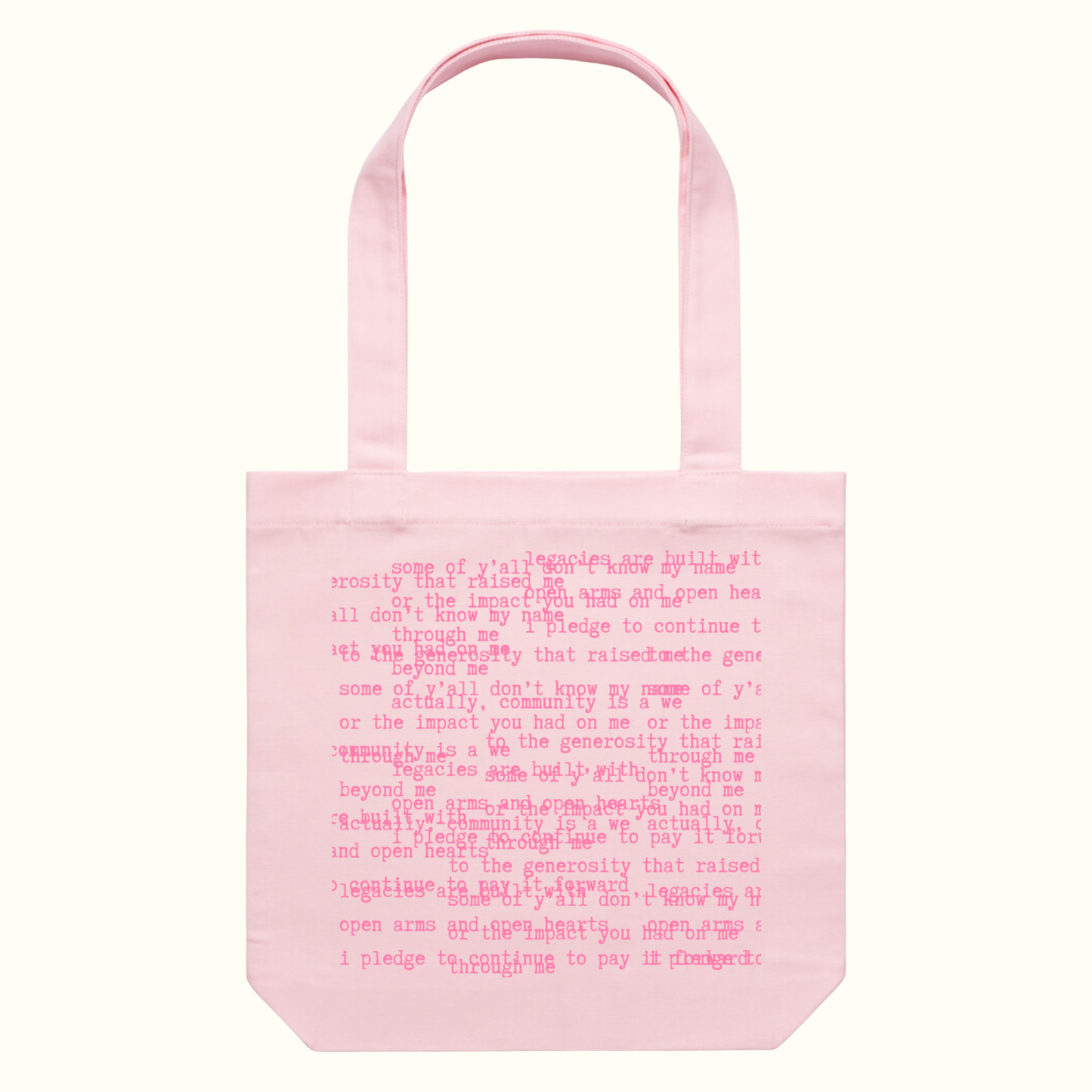 Poetry Tote - Community is a We