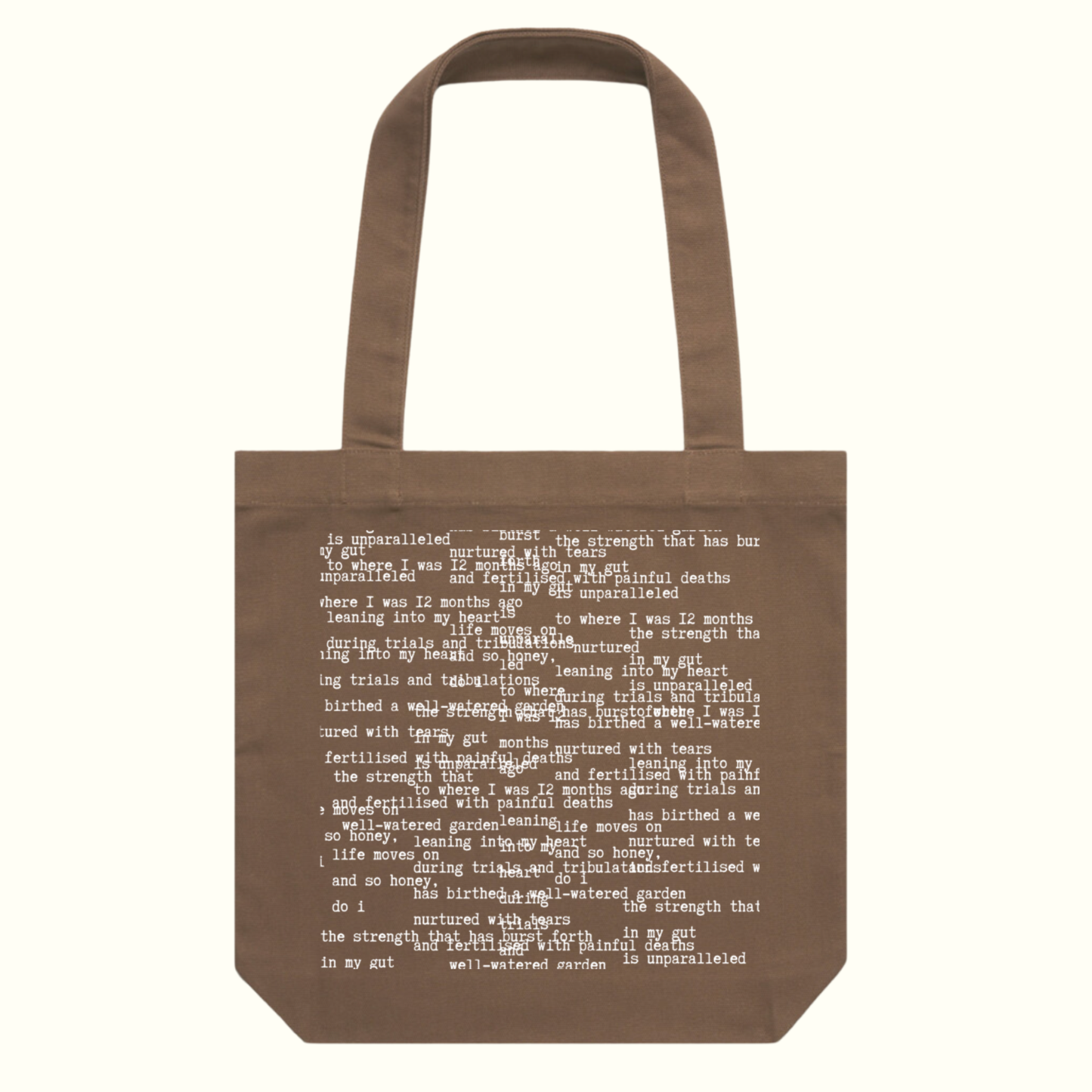 Poetry Tote - So honey, do i
