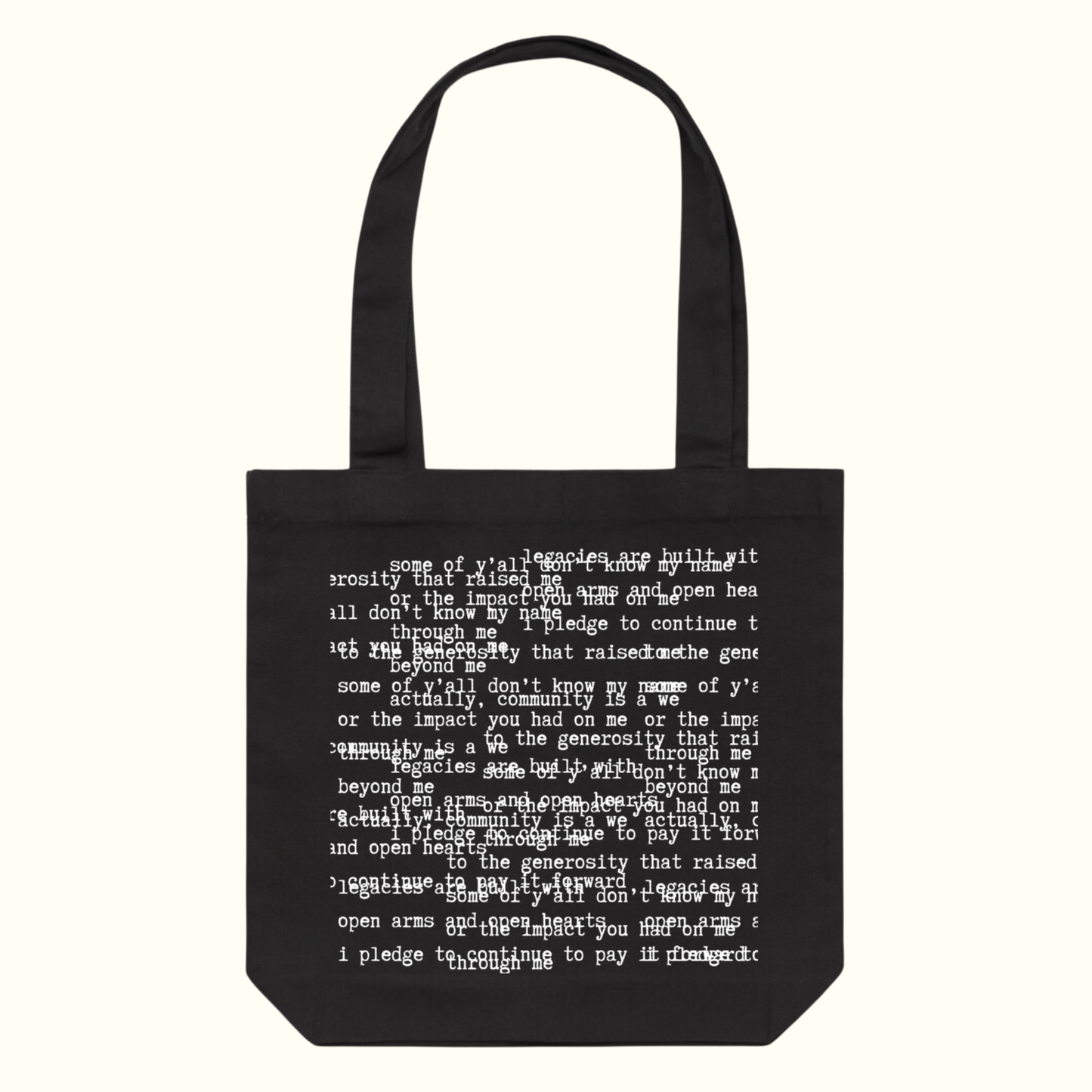 Poetry Tote - Community is a We