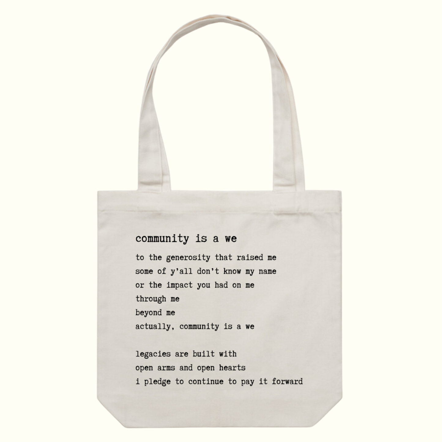 Poetry Tote - Full Print