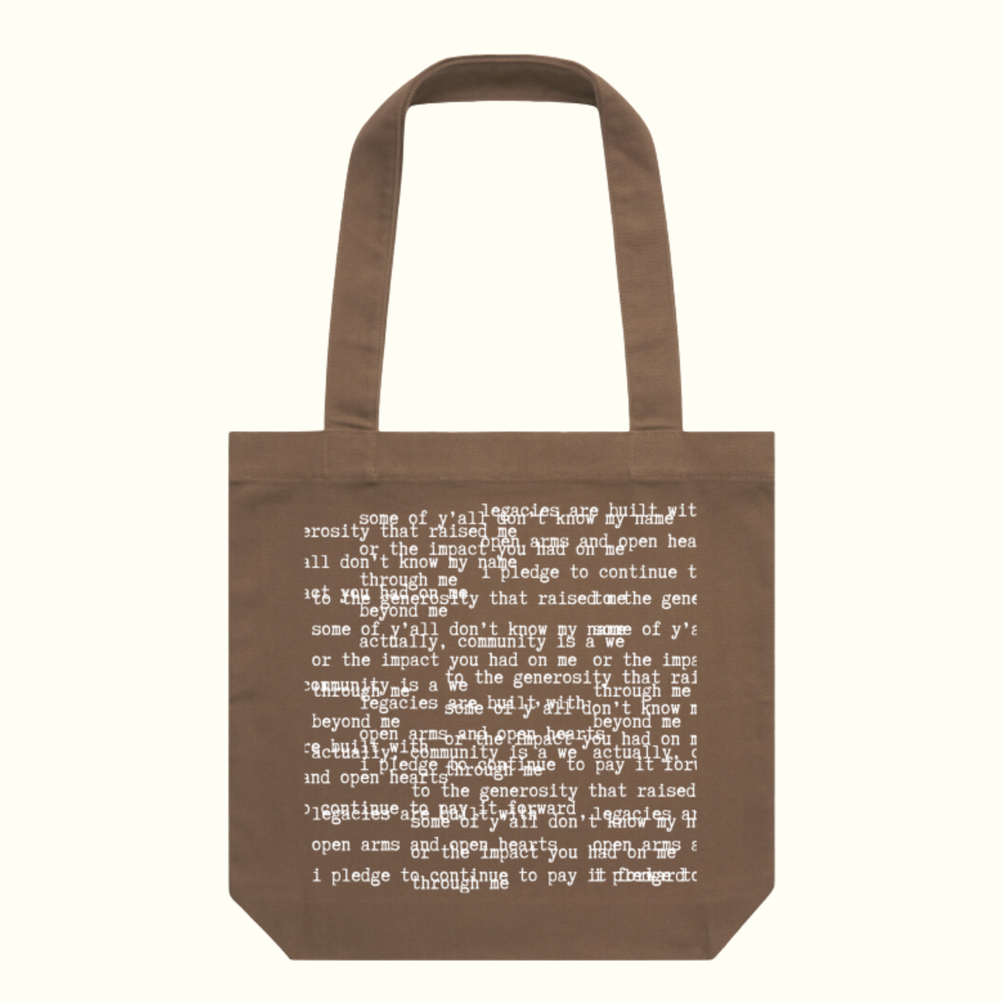Poetry Tote - Community is a We