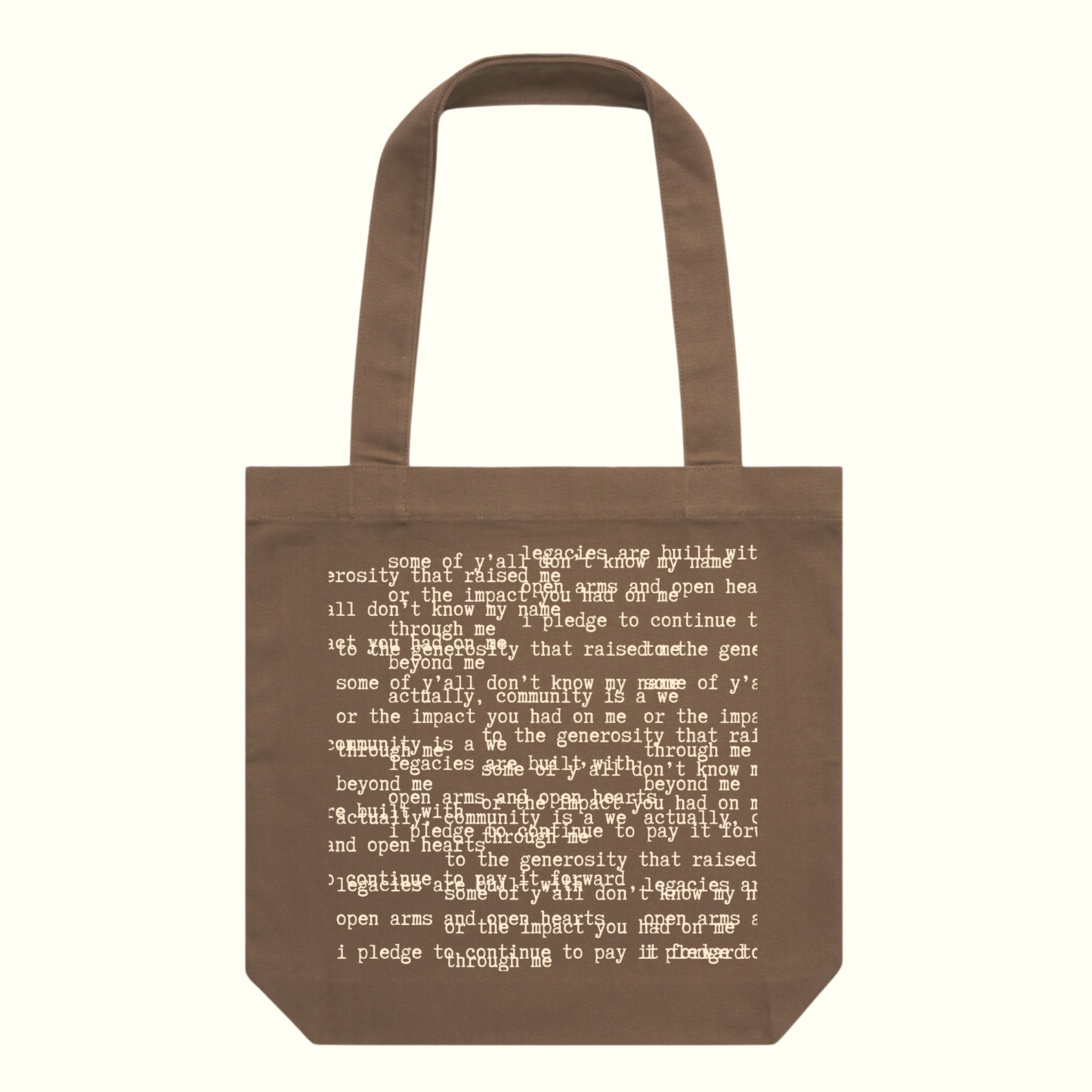 Poetry Tote - Community is a We
